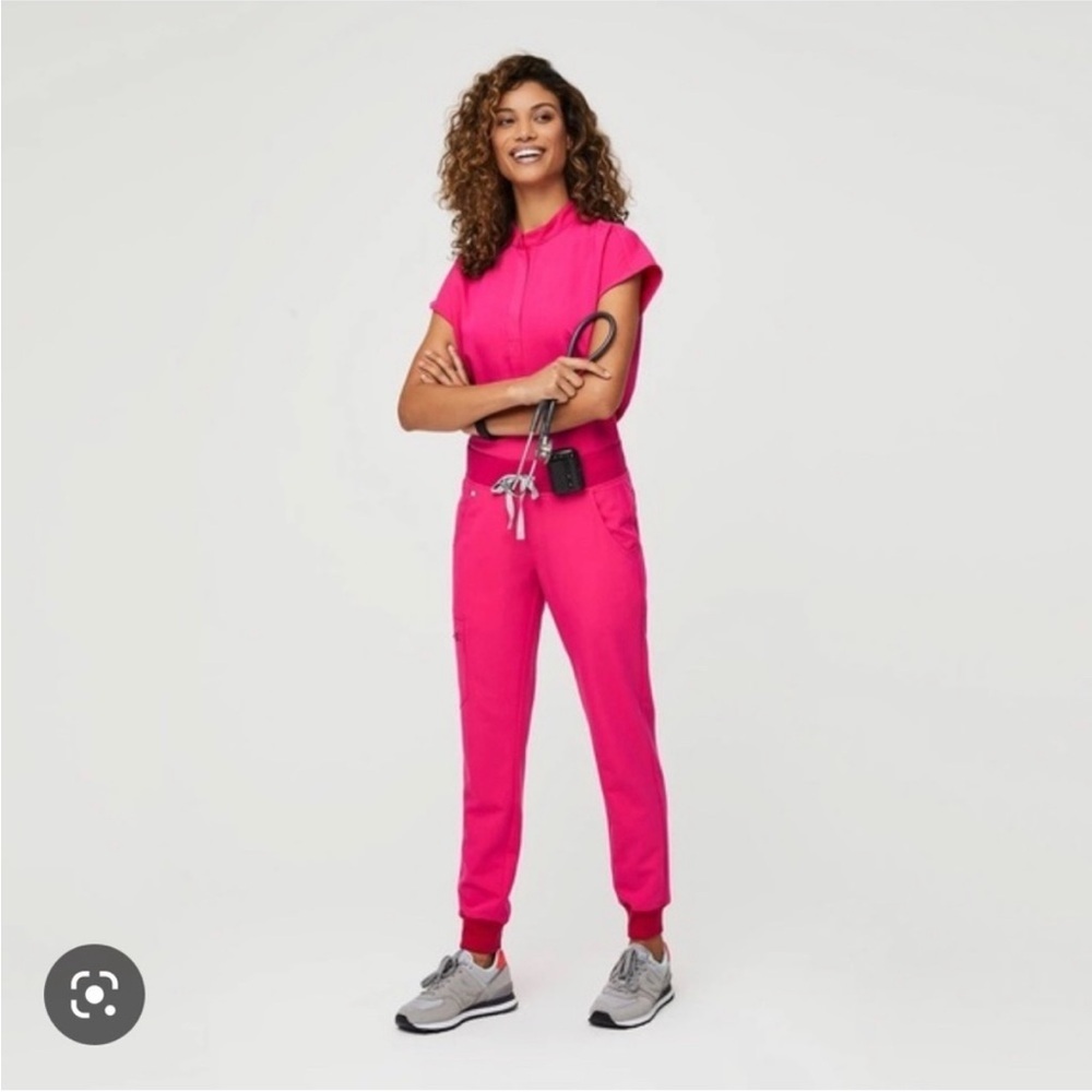 Figs Shocking Pink Zamora Jogger Scrub Pants size XXS/T